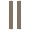 vidaXL LED Kopfteil Taupe 83x16x118/128 cm Stoff