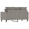 vidaXL 2-Sitzer-Sofa Hellgrau 120 cm Samt