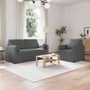 vidaXL Sofa 2 pcs Dunkelgrau