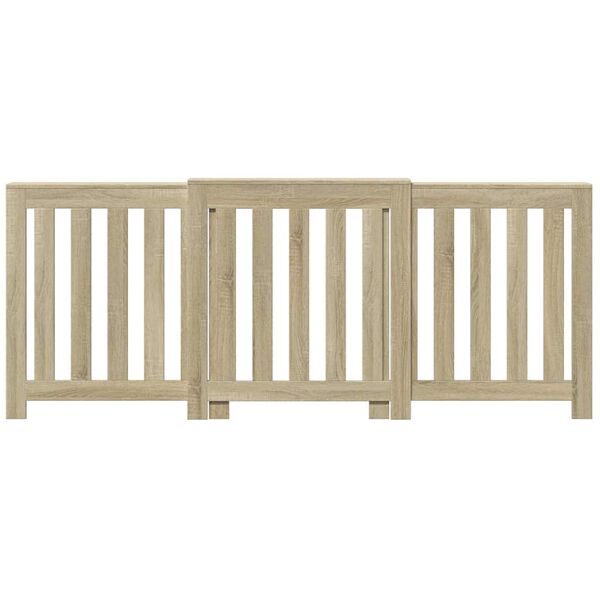 vidaXL Heizkörperverkleidung Sonoma-Eiche 205x21,5x83,5 cm