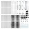 vidaXL Zaunpfosten Sonstiges 52 pcs Grau 3,2 x 3,2 x 170 cm Stahl