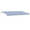 vidaXL Ausziehbare Markise Blau 400 x 200 cm Stoff