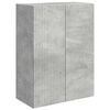 vidaXL Wandmontiert 6 pcs Beton Grau