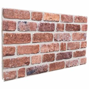 vidaXL Wandpaneele 10 pcs Rot 100 x 50 cm EPS-Schaum