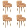 vidaXL Esszimmerst&uuml;hle 4 stk. Boucl&eacute; Beige 59 x 57 x 85 cm