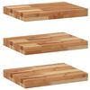 vidaXL Schweberegale 3 Stk. 60x30x4 cm Massivholz Akazie &Ouml;lbehandelt