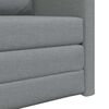 vidaXL Bodensofa mit Schlaffunktion Hellgrau 112x174x55 cm Stoff