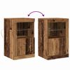 vidaXL LED-Sideboard Altholz 41 x 37 x 67 cm Holzwerkstoff