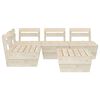 vidaXL 5-tlg. Garten-Paletten-Lounge-Set Imprägniertes Fichtenholz