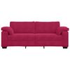 vidaXL 3-Sitzer-Sofa Weinrot 220x77x82 cm Samt