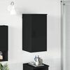 vidaXL Badezimmerschrank Wandmontiert Schwarz 30 x 31,5 x 61 cm