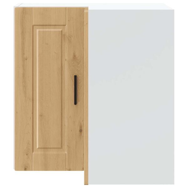 vidaXL Küchen-Eckhängeschrank Porto Artisan-Eiche Holzwerkstoff