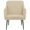 vidaXL Sessel Creme 63x76x80 cm Stoff