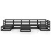 vidaXL 8-tlg. Garten-Lounge-Set Schwarz Massivholz Kiefer