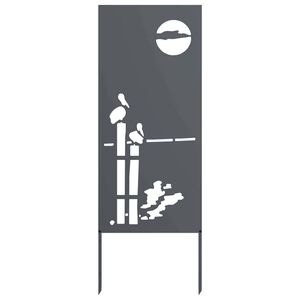 vidaXL Garten Sichtschutz-Leinwand Anthrazit 50 x 140 cm