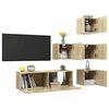 vidaXL 5-tlg. TV-Schrank-Set Sonoma-Eiche Holzwerkstoff