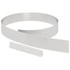vidaXL Raseneinfassung 4 pcs Silber 450 x 0,05 x 10 cm Edelstahl