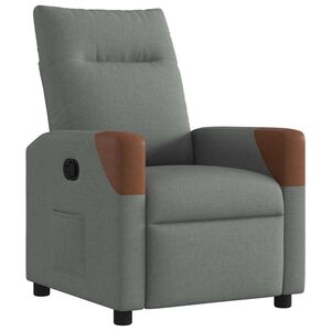 vidaXL Relaxsessel Dunkelgrau Stoff