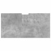 vidaXL Badezimmerm&ouml;bel-Set mit Regal 4 pcs Beton Grau Holzwerkstoff