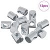 vidaXL Fassmutter 12 pcs Silber M6 x 13 mm Eisen