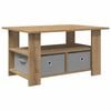 vidaXL Couchtisch Artisan-Eiche 77 x 55 x 42 cm Holzwerkstoff