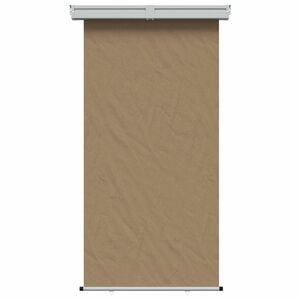 vidaXL Balkon Seitenmarkise 100% Polyester Eisen Stahl