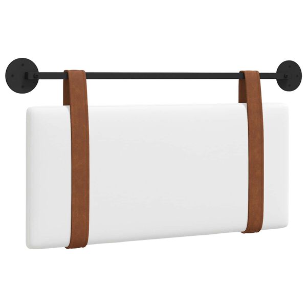 vidaXL H&auml;ngevorderseite Wandmontiert Wei&szlig; 90 x 55 x 5 cm Antikes PU