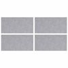 vidaXL Treppe Tritt Rechtwinklig 4 pcs Silber 50 x 25 cm Aluminium