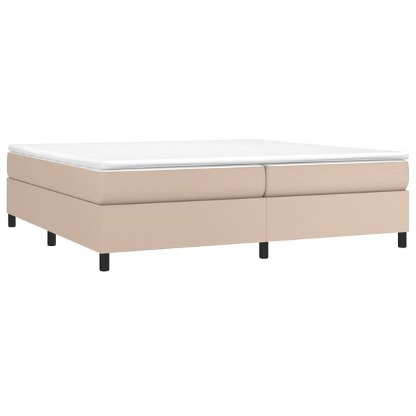 vidaXL Boxspringbettgestell Cappuccino-Braun 200x200 cm Kunstleder