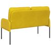 vidaXL Sofas mit Kissen 110cm Gelb Sperrholz