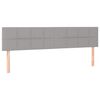 vidaXL Boxspringbett mit Matratze Hellgrau 120x190 cm Stoff