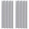 vidaXL Voile-Vorhang 2 stk. Dunkelgrau 260 x 140 cm Polyester