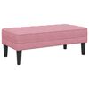 vidaXL Bank mit Kissen Rosa 113 x 57 x 39 cm Samt