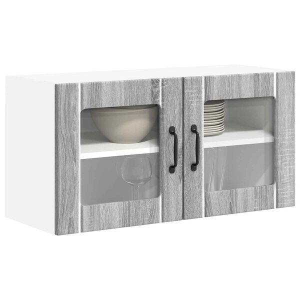 vidaXL K&uuml;chenschrank Graues Sonoma 80 x 31 x 40 cm Holzwerkstoff
