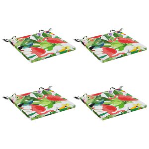 vidaXL 4-teilige Sitzkissen SOEST 4 stk. 100 % Polyester Mehrfarbig