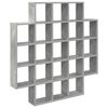 vidaXL Wandregal Betongrau 100 x 13 x 100 cm Holzwerkstoff