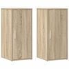 vidaXL Schuhschr&auml;nke 2 Stk. Sonoma-Eiche 32x35x70 cm Holzwerkstoff
