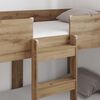 vidaXL Etagenbett f&uuml;r Kinder Artisan-Eiche 80 x 160 cm Holzwerkstoff
