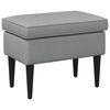 vidaXL Hocker Hellgrau 55 x 35 x 41 cm Stoff