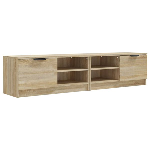 vidaXL TV-Schränke 2 Stk. Sonoma-Eiche 80x35x36,5 cm Holzwerkstoff