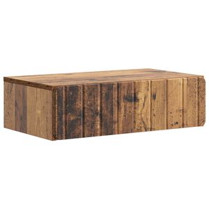 vidaXL Wandmontierter Beistelltisch Altholz 59 x 34,5 x 17 cm