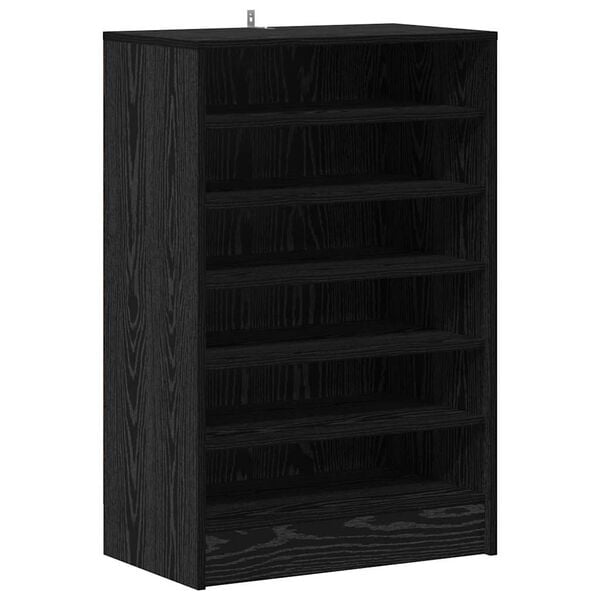 vidaXL Schuhschrank Schwarz Eichen-Optik 60 x 35 x 92 cm Holzwerkstoff