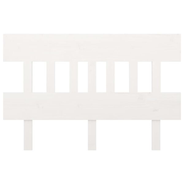 vidaXL Kopfteil Weiß 203,5x3x81 cm Massivholz Kiefer