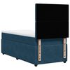 vidaXL Boxspringbett mit Matratze Dunkelblau 100x200 cm Samt