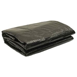 vidaXL Poolabdeckung Schwarz 417 cm PE