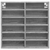 vidaXL Vitrinenschrank Grau Sonoma 60x8,5x58 cm Holzwerkstoff