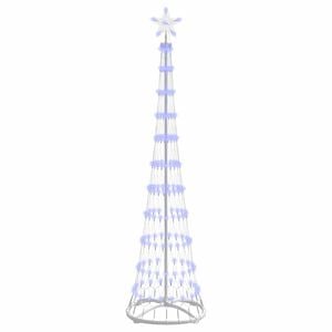 vidaXL LED-Weihnachtsbaum mit 230 LEDs Blau 51 x 51 x 190 cm Metall