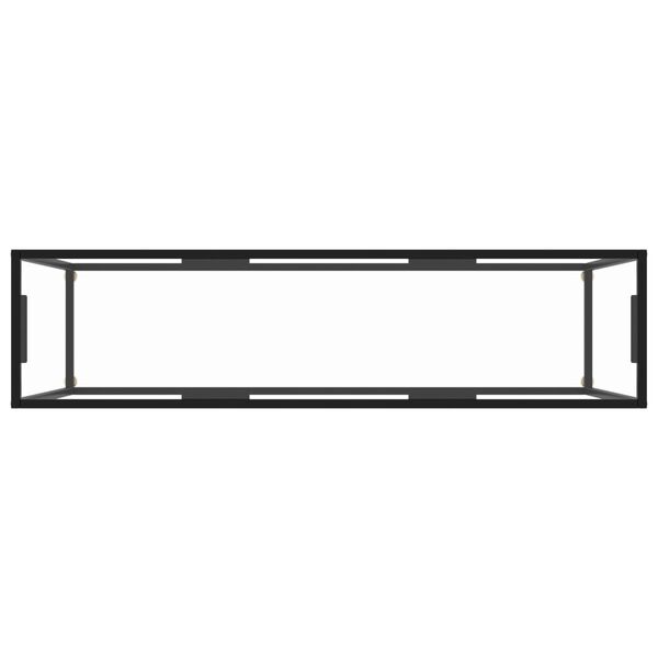 vidaXL Konsolentisch Transparent 140x35x75 cm Hartglas