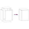 vidaXL Pflanzenständer 2 pcs Silber 24 x 24 x 35 cm Verzinkter Stahl