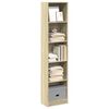 vidaXL B&uuml;cherregal Sonoma-Eiche 40x24x176 cm Holzwerkstoff